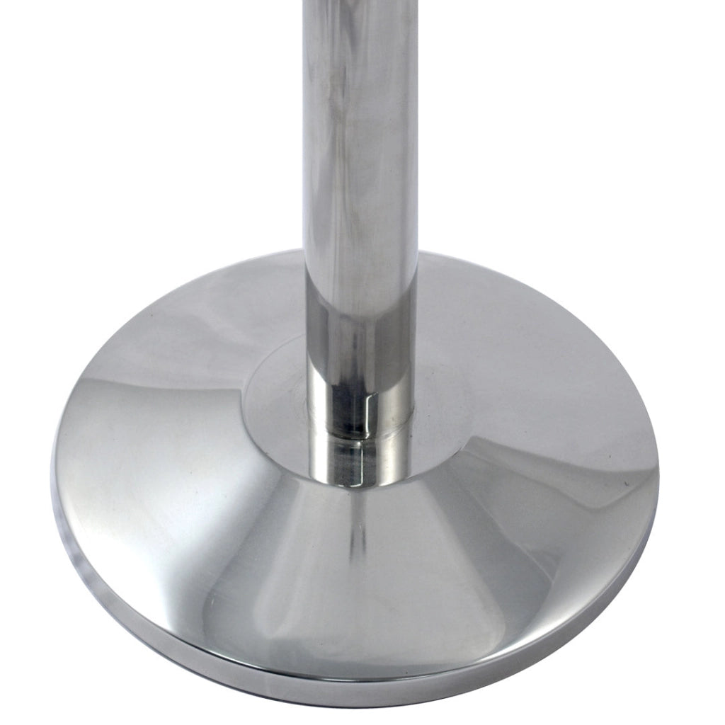 2 Colonnine Tendinastro 3 metri in Acciaio Inox Spazzolato Ø36x101 cm Nastro Verde