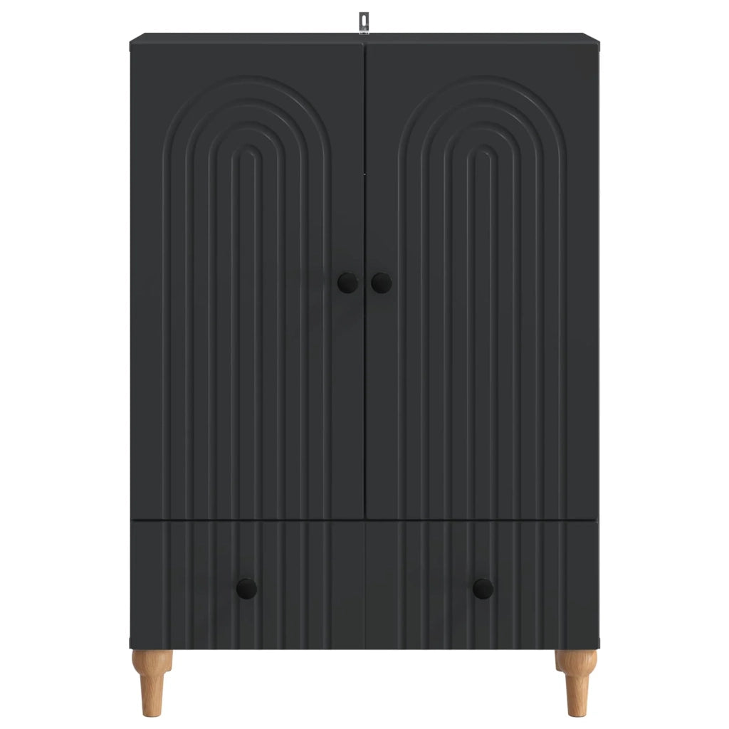 Credenza Nero 66 x 34,5 x 95 cm Legno ingegnerizzato 894206