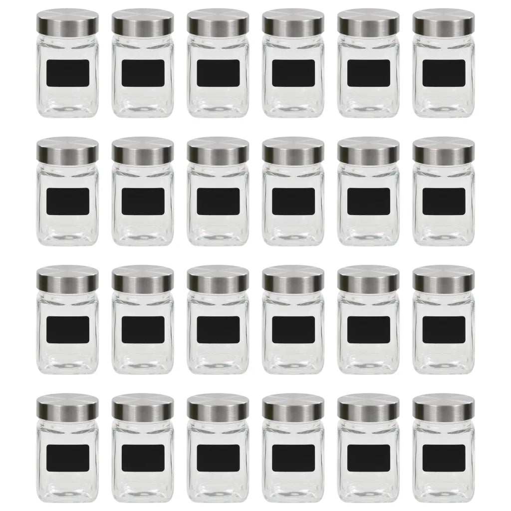 Barattoli in Vetro con Adesivo 24 pz 300 ml cod mxl 78601