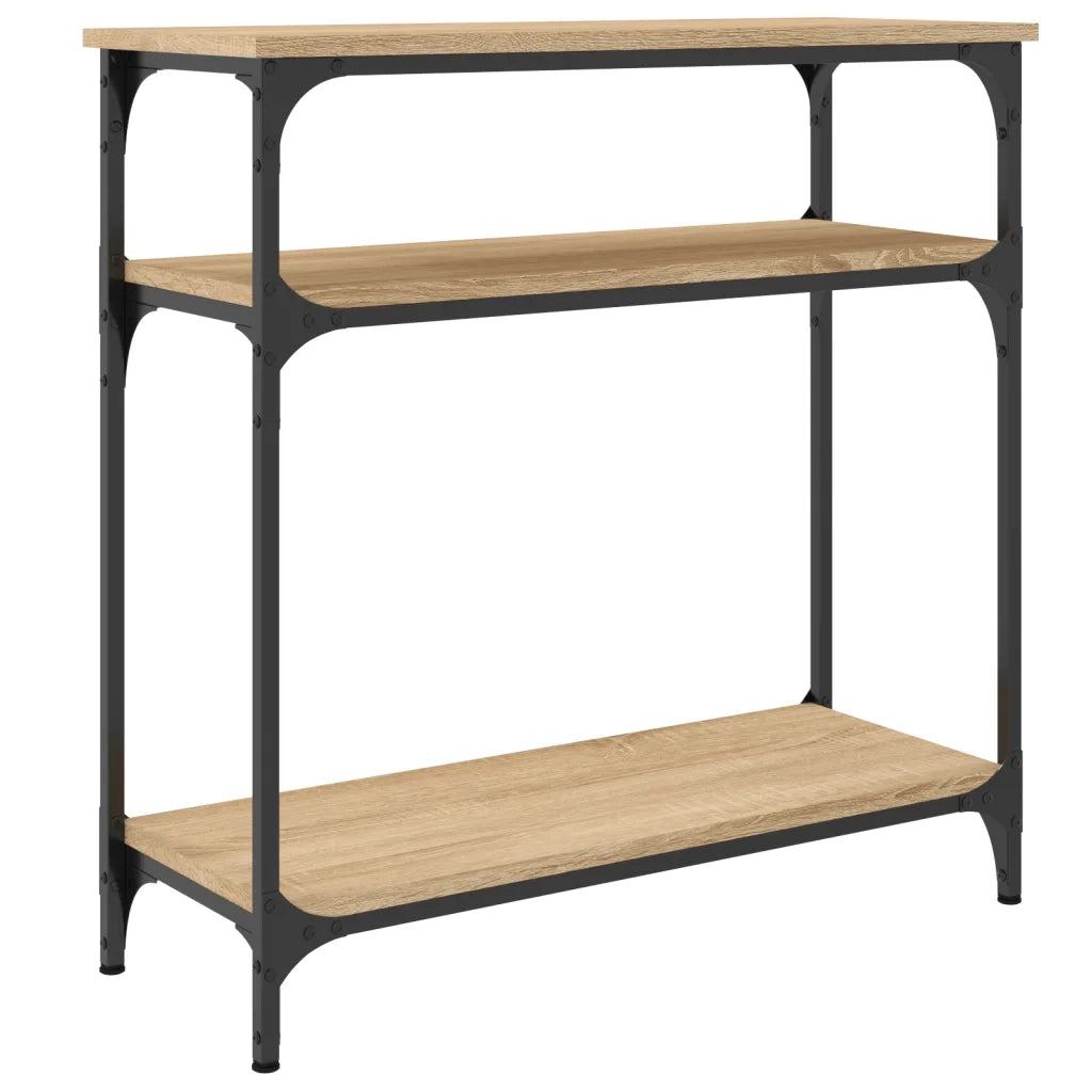 vidaXL Tavolino Consolle Rovere Sonoma 75x29x75cm in Legno Multistrato