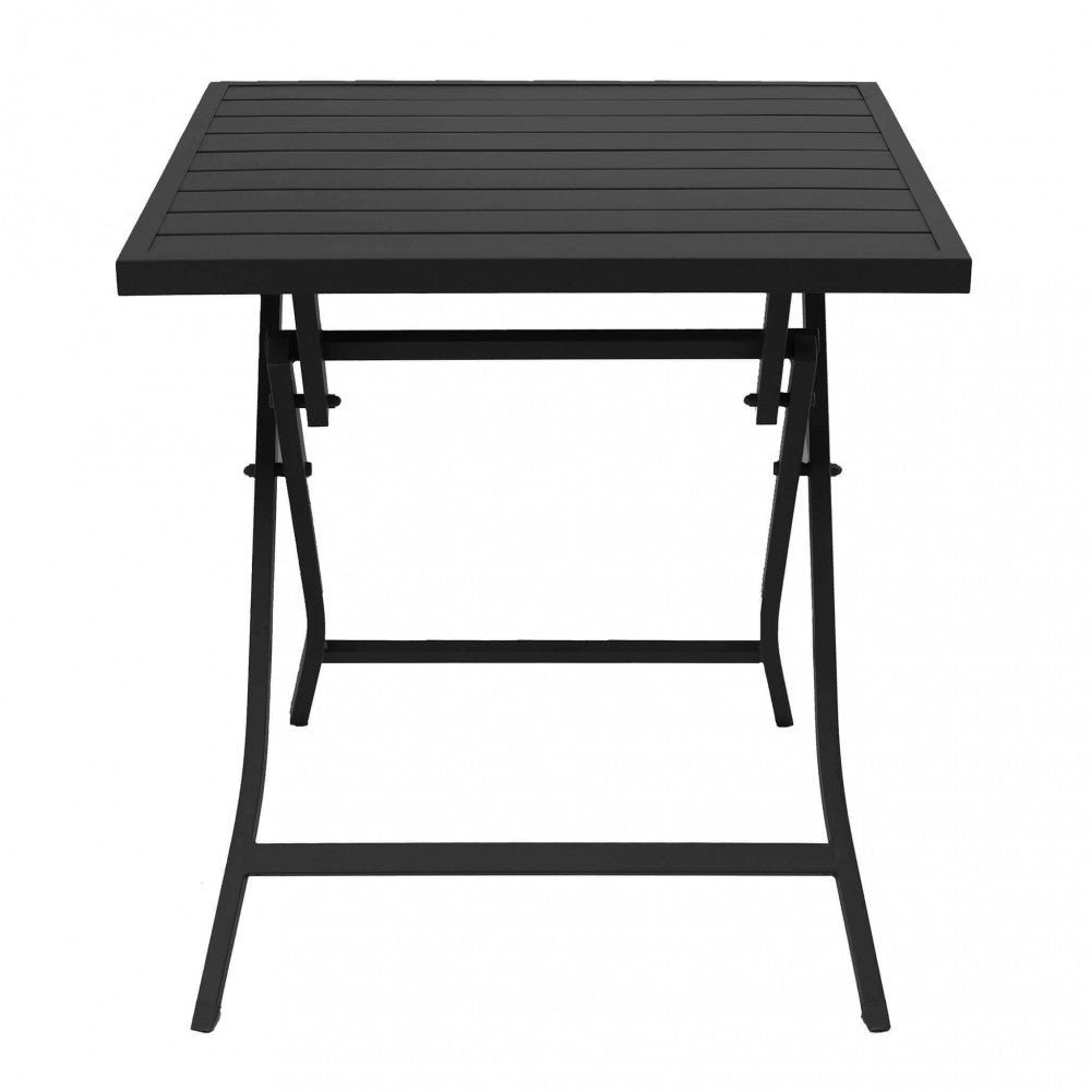 Tavolo Alabama 70x70x73 h cm in Alluminio Tortora