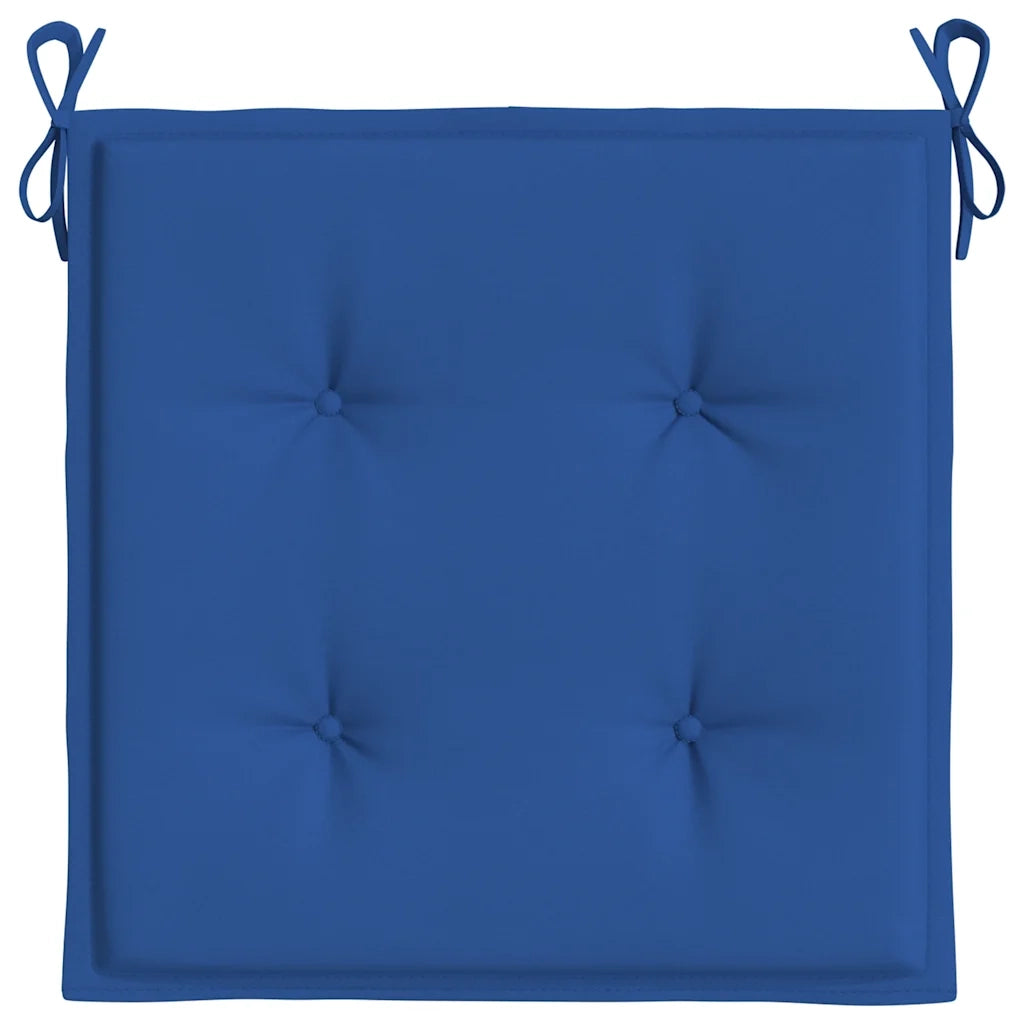 Cuscini per Sedia 4 pz Blu Reale 40x40x4 cm in Tessuto Oxford