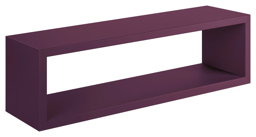 Mensola da Parete 60x18x15,5 cm in Fibra di Legno Regolo Viola Melanzana