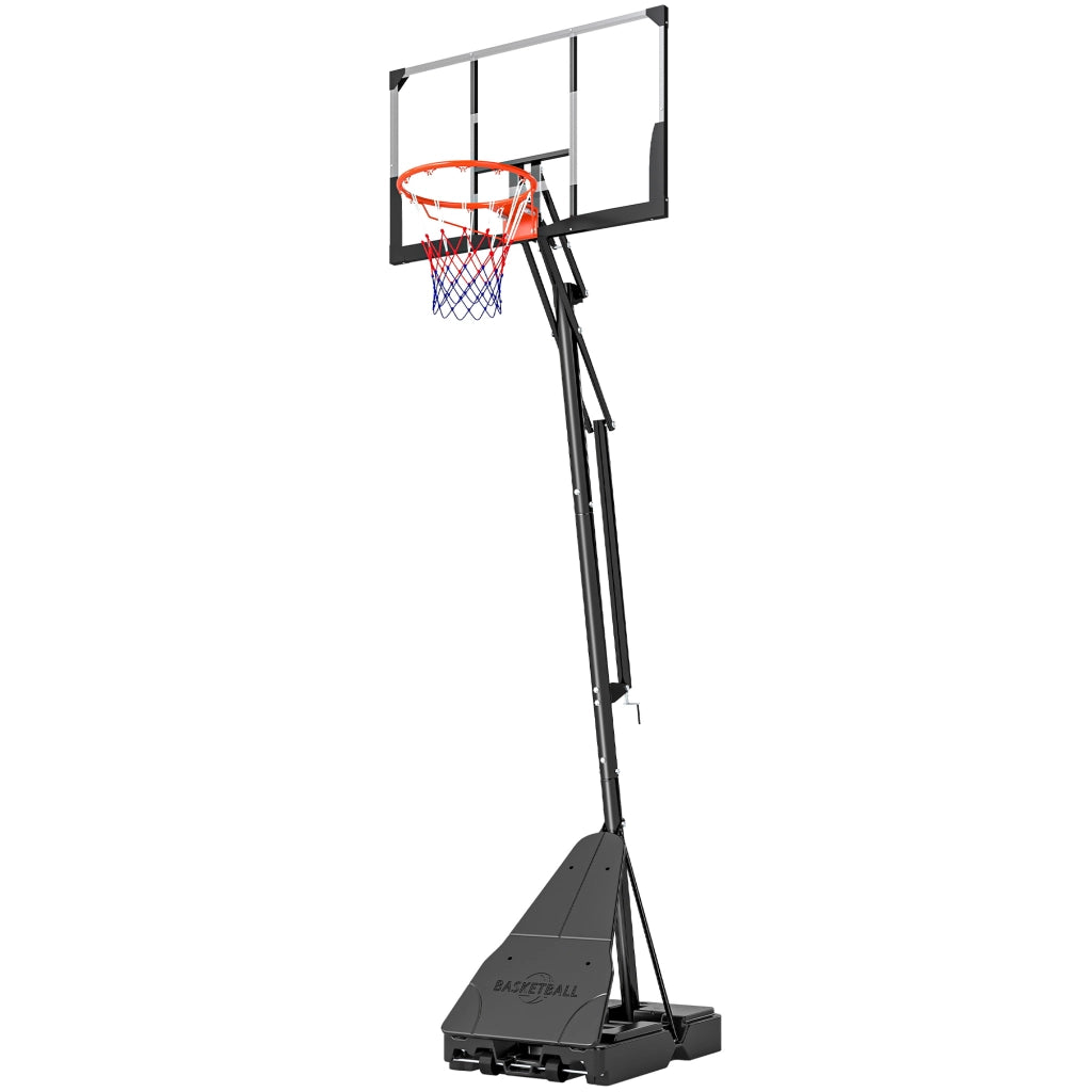 Canestro da Basket per Esterni ¨C zephmum ¨C Acciaio e Plastica, 120x120x245-305 cm