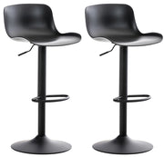 Set 2 Sgabelli Bar Almada In Polipropilene nero