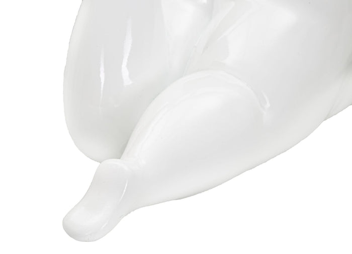 Statua Donnina Yoga Relax 32x16x16 cm in Poliresina Bianco