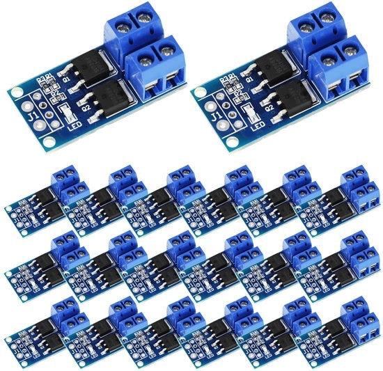Pannello di commutazione elettronico, modulo driver MOSFET, regolatore PWM, 5 V-36 V, 15 A (massimo 30 A), 400 W.