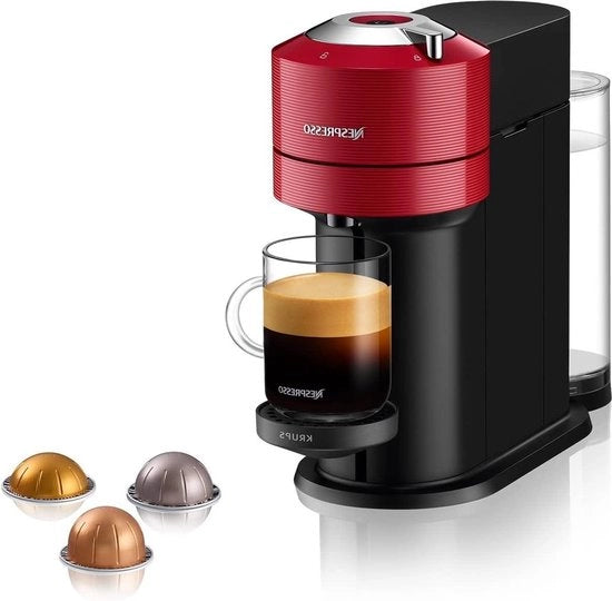 Caffè in Verso con Espresso Gran Lungo - Modello XN9105 - Colore Cherry Rosso - Tempo di Accensione Rapido