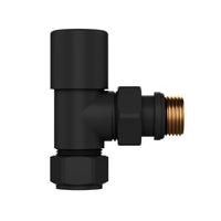 VALVOLA PER RADIATORI NERO OPACO ATTACCO SQUADRO - 1/2 VALVOLA  - MAM