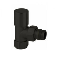 VALVOLA PER RADIATORI NERO OPACO ATTACCO SQUADRO 1/2 VALVOLA ARTECLIMA