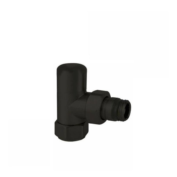 DETENTORE PER RADIATORI NERO OPACO ATTACCO SQUADRO 1/2 DETENTORE ARTECLIMA