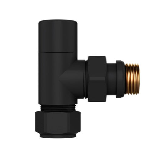 DETENTORE PER RADIATORI NERO OPACO ATTACCO SQUADRO - 1/2 DETENTORE  - MAM