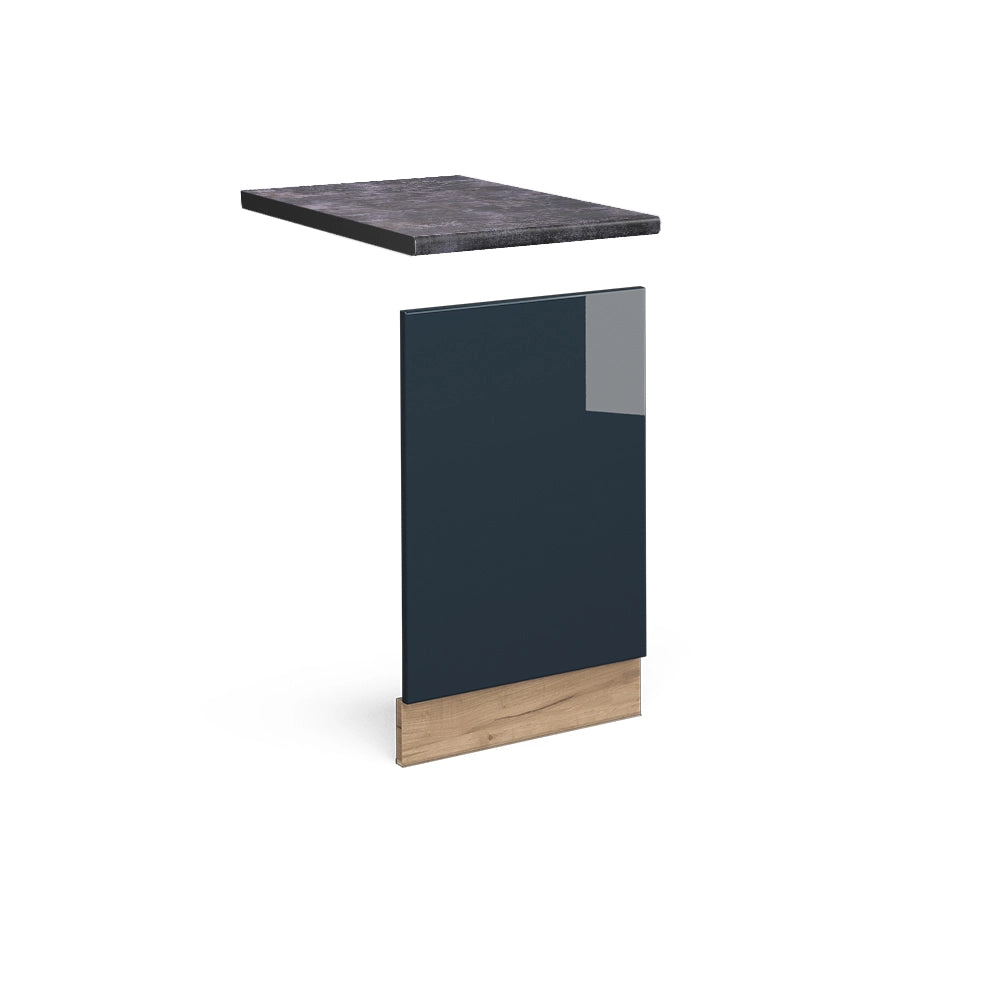 Vicco Mobili da cucina Blu scuro lucido 45 cm , PL Antracite