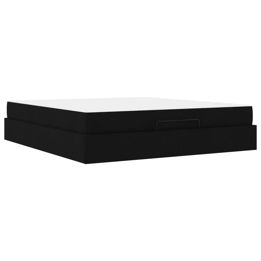 Struttura letto con materasso 2 pcs Nero Tessuto 3399510