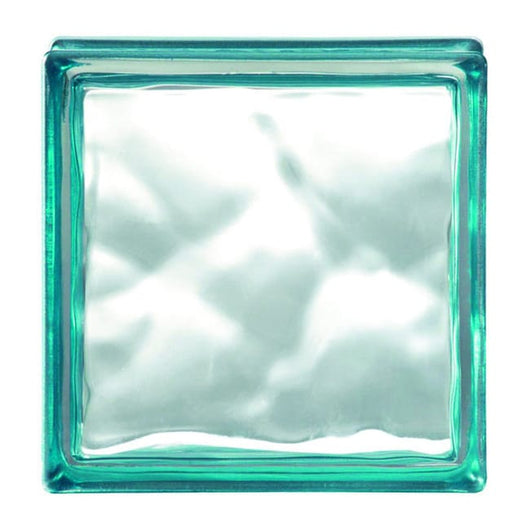 VETRO MATTONE ONDULATO 19 X 19  Verde     MADE IN ITALY