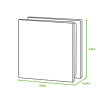 VETRO MATTONE ONDULATO 19 X 19  Chiaro     MADE IN ITALY