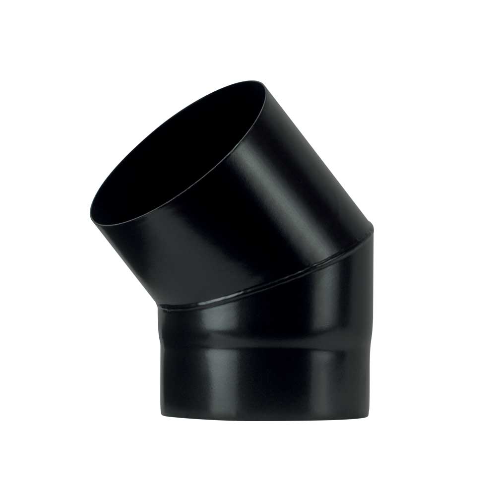 GOMITO A 45  ° PER STUFA A LEGNA 'PLUS LIGHT'  EE ? 150 mm - SAVE