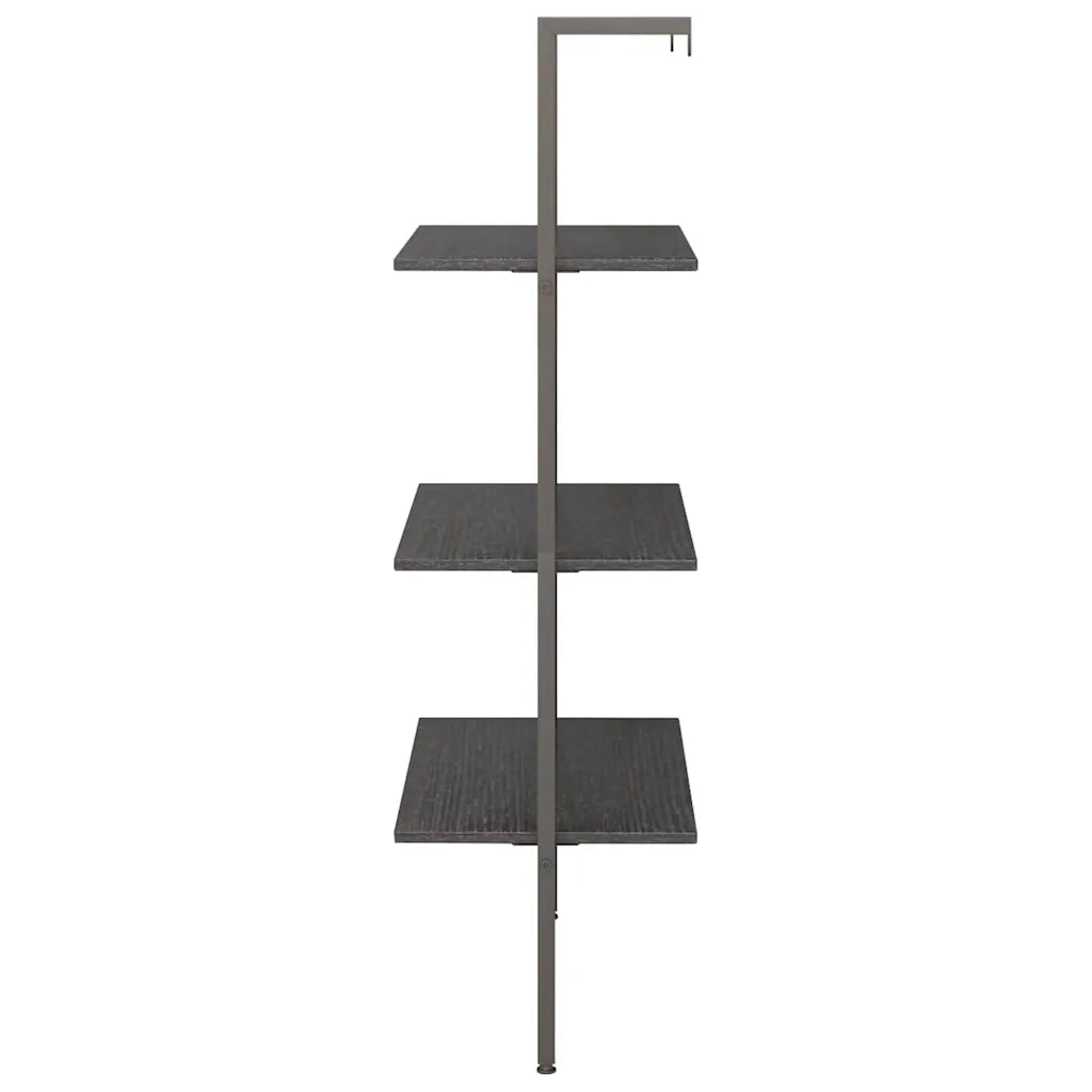Scaffale Pendente a 3 Livelli Nero 64x35x120,5 cm 336381