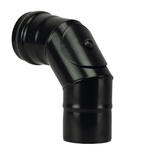 GOMITO A 90  ° CON ISPEZIONE PER STUFE A PELLET 'LIGHT'  EE ? 80 mm - SAVE