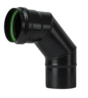 GOMITO A 90  ° PER STUFE A PELLET 'LIGHT'  EE ? 80 mm - SAVE