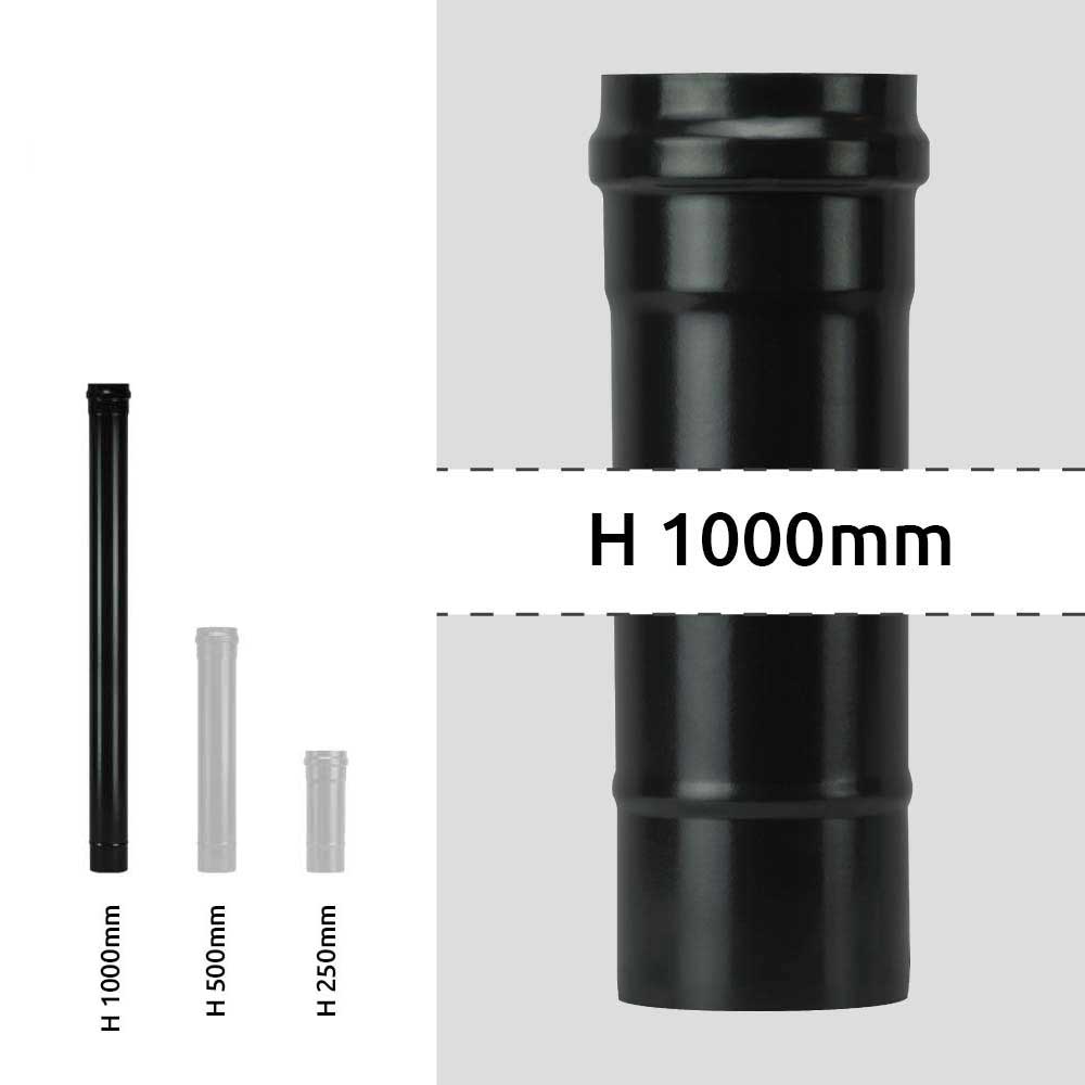 TUBO PER STUFE A PELLET 'LIGHT' Ø 80x1000 mm - SAVE