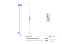 TUBO PER STUFE A PELLET 'LIGHT' Ø 80x1000 mm - SAVE