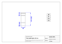TUBO PER STUFE A PELLET 'LIGHT' Ø 80x250 mm - SAVE