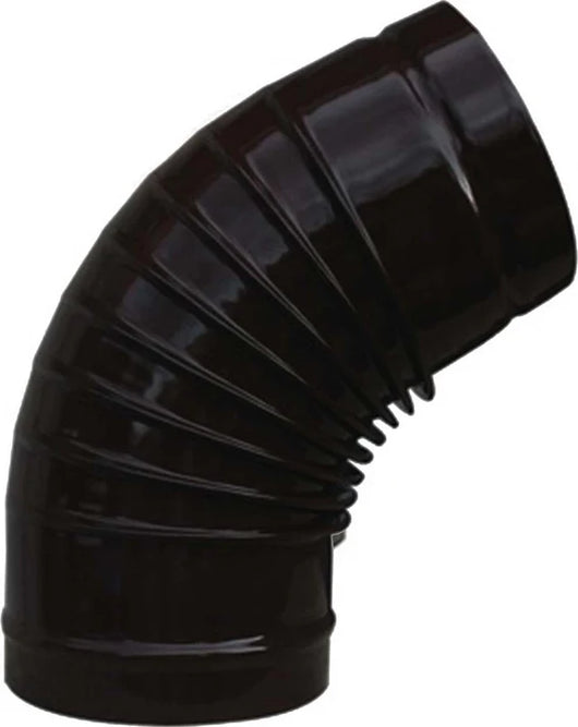 GOMITO SMALTATO 45  ° 'CLASSIC'  EE ? 130 mm - Col. nero - SAVE