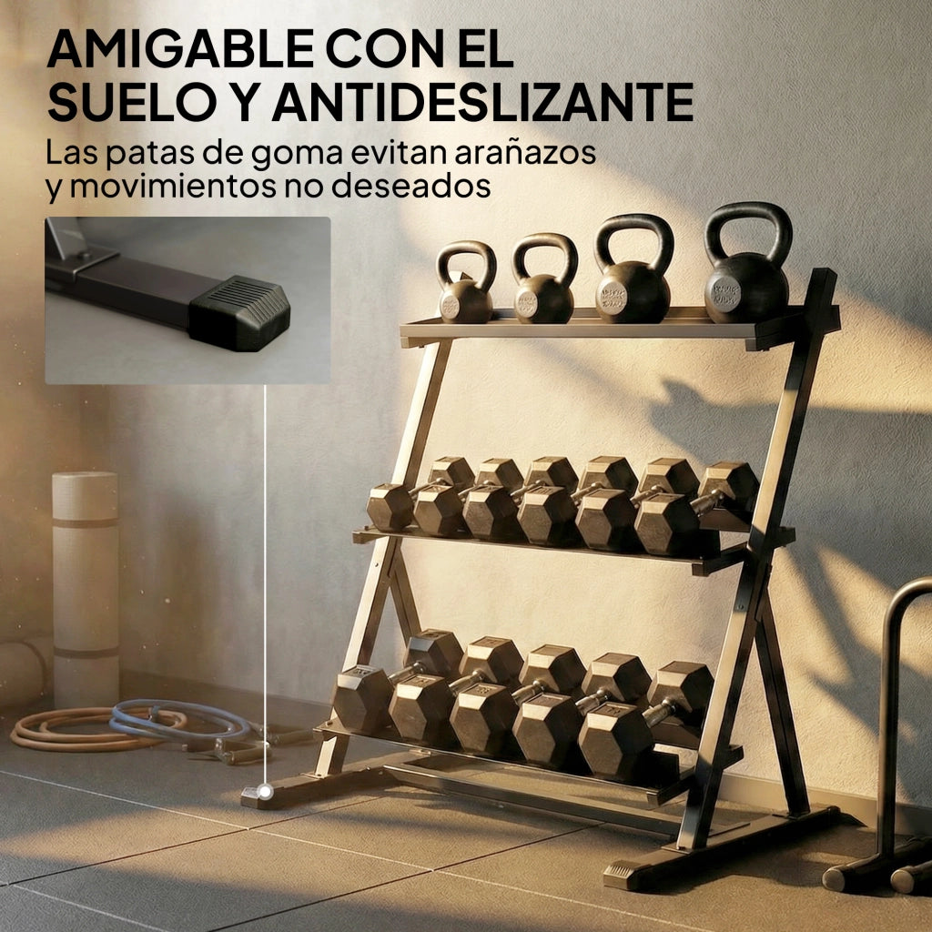 Portapesi 3 Livelli in Acciaio ¨C Zephmum ¨C Grigio 80x30x60 cm
