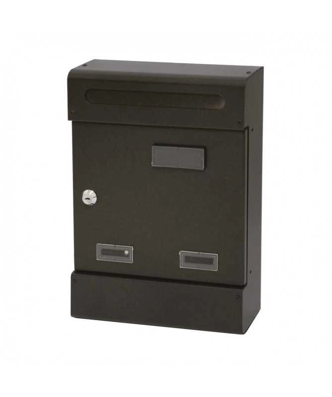 Cassetta postale antracite 25x8x37h cm