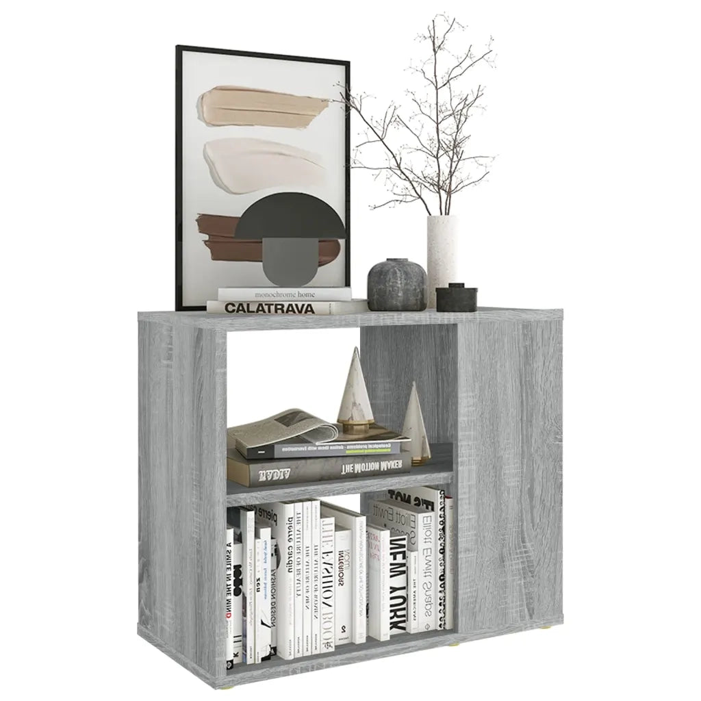 Mobiletto Laterale Grigio Sonoma 60x30x50 cm Legno Multistrato 815814