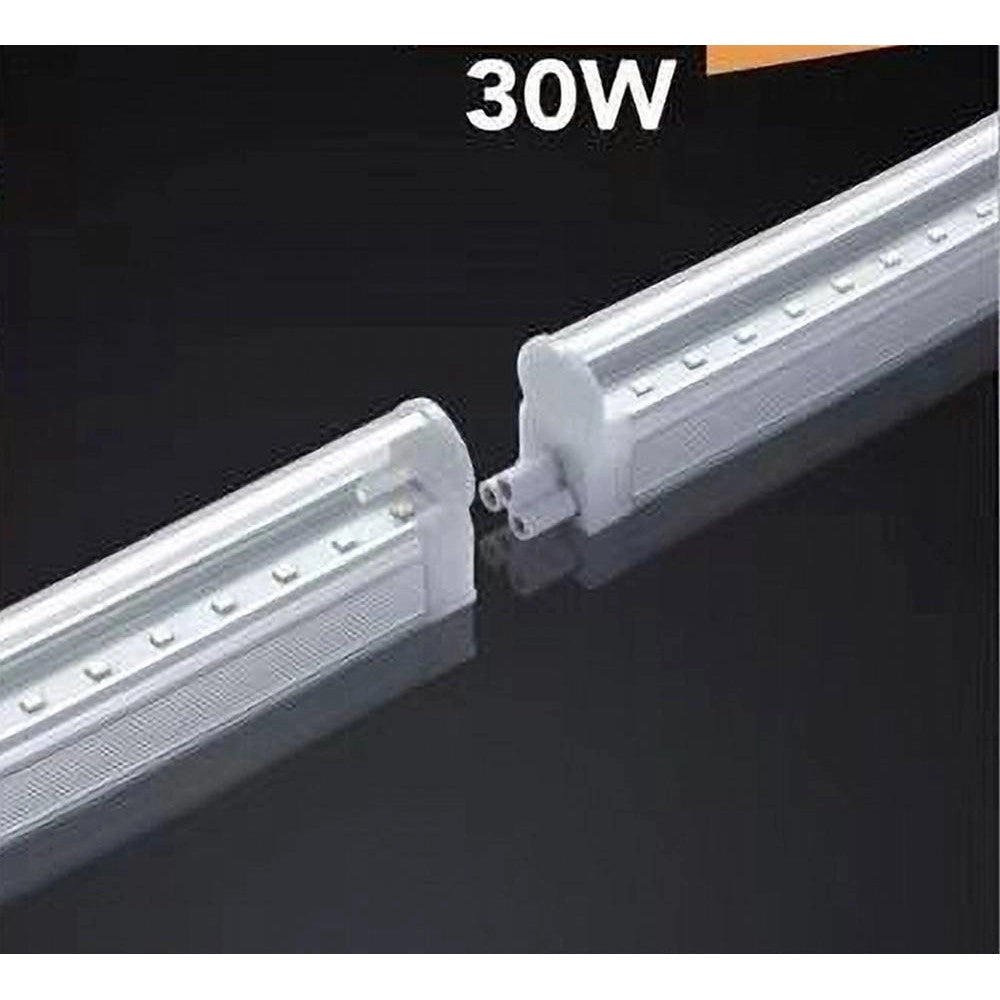 Trade Shop - Plafoniera Led Neon T5 Sottopensile Vetro Trasparente 30 Watt 150 Cm -