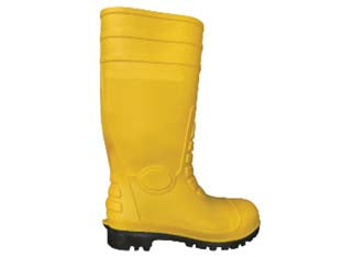 STIVALI DI SICUREZZA  A GINOCCHIO IN PVC GIALLO- - nÂ°42 - 1 paio EXCEL