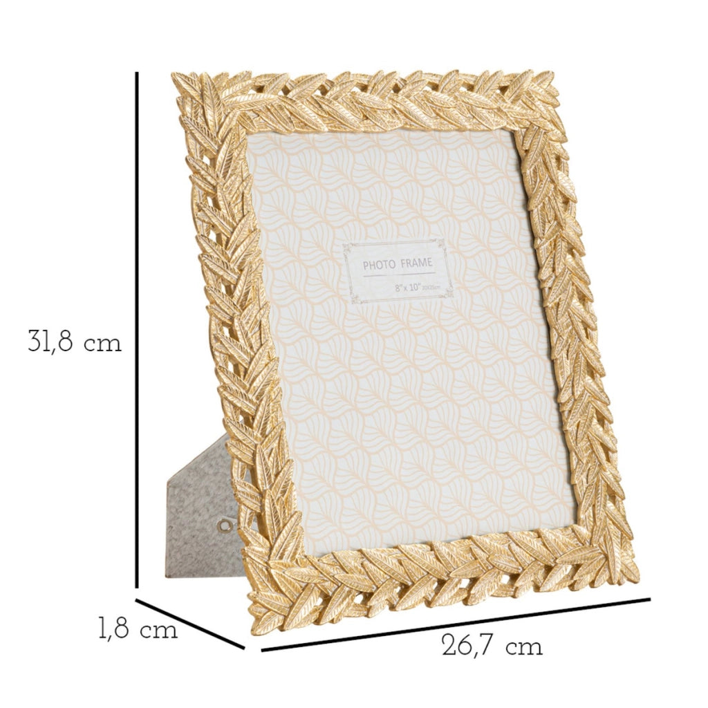 Portafoto Olistic 28, Oro, Poliresina, 26,7x1,8x31,8 cm
