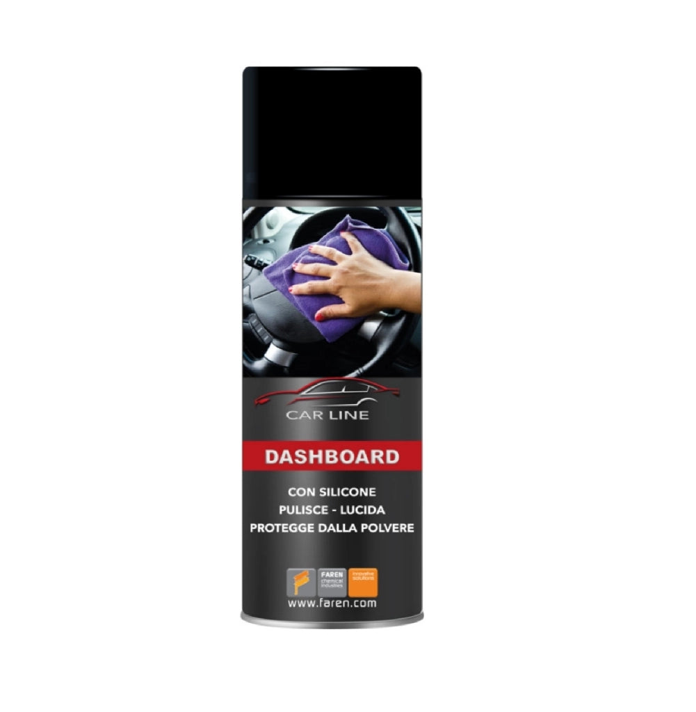 DASHBOARD pulitore rinnova cruscotto superfici plastiche interne vettura auto antistatico