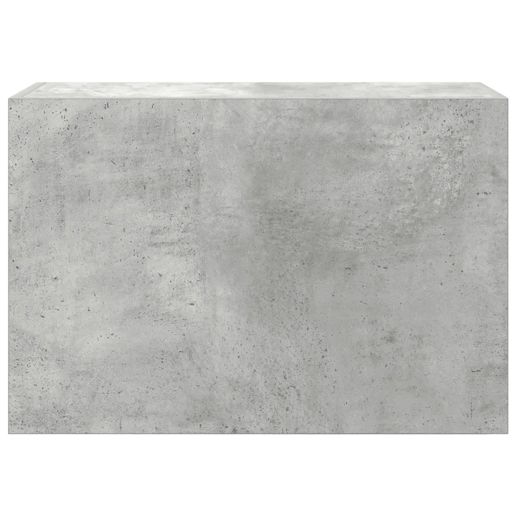 Armadietto da Bagno Grigio Cemento 60x25x40 cm in Truciolato