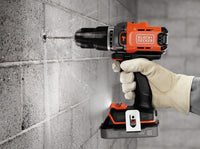 Black+Decker TRAPANO AVVITATORE A PERCUSSIONE BCD383D2XKA-QW 18V 2 batterie 2 Ah + 80 acces.+val.