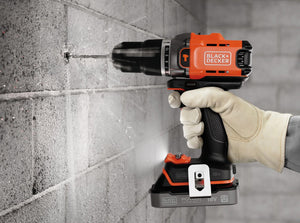 Black+Decker TRAPANO AVVITATORE A PERCUSSIONE BCD383D2XKA-QW 18V 2 batterie 2 Ah + 80 acces.+val.