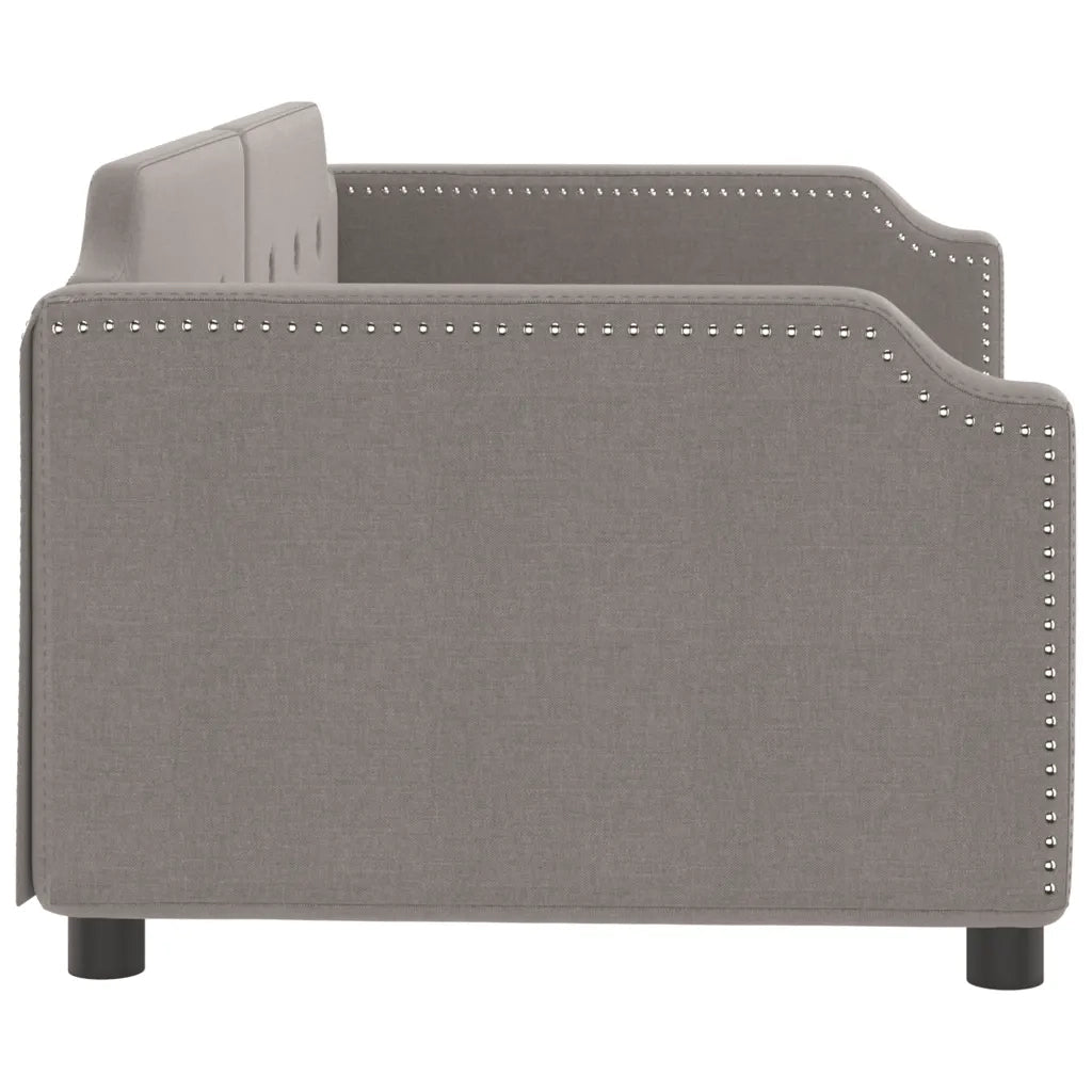 Letto da Giorno Tortora 80x200 cm in Tessuto