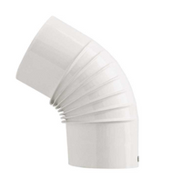 GOMITO SMALTATO  EE ¸ cm 10 45  ° bianco  - SAVE