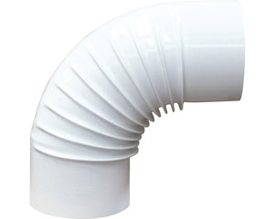 GOMITO SMALTATO 90  ° 'CLASSIC'  EE ? 150 mm - Col. bianco - SAVE
