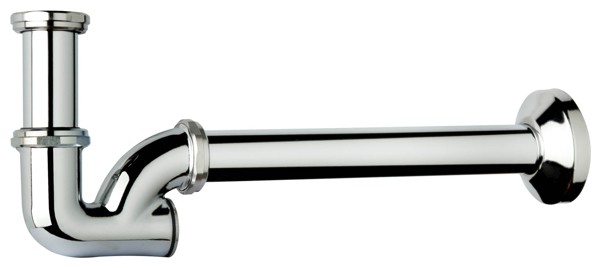 Sifone a colonna in ottone cromato senza piletta per lavabo 1 1/4 x 32 TEA