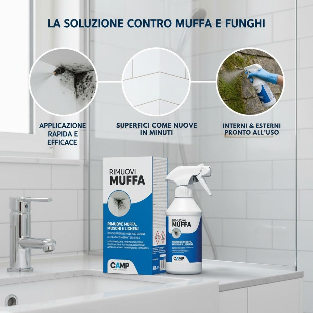 Rimuovi muffa 300 ml pulitore igienizzante per interni e esterni 3 pezzi