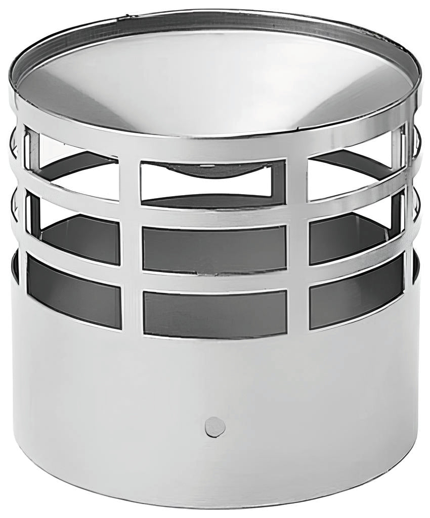 TERMINALE DI SCARICO PER TUBI IN ACCIAIO INOX Ø cm. 8