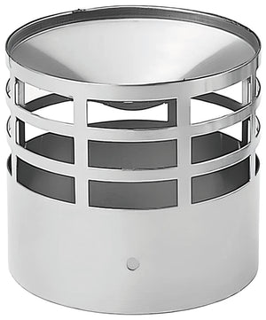 TERMINALE DI SCARICO PER TUBI IN ACCIAIO INOX Ø cm. 8