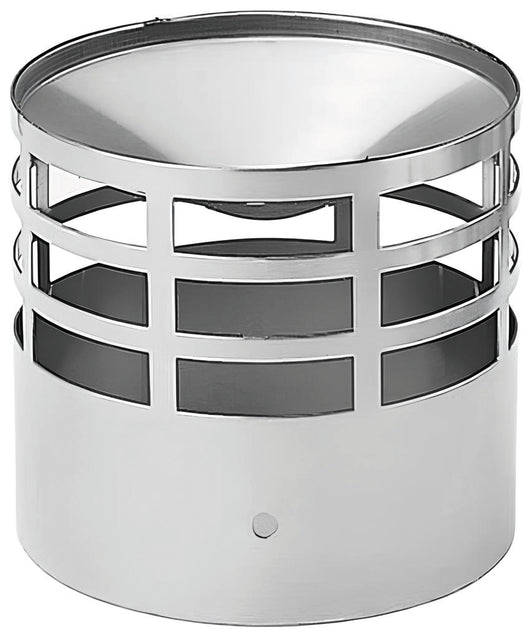 TERMINALE DI SCARICO PER TUBI IN ACCIAIO INOX Ø cm. 8