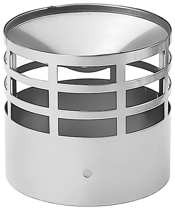 TERMINALE DI SCARICO PER TUBI IN ACCIAIO INOX Ø cm. 8