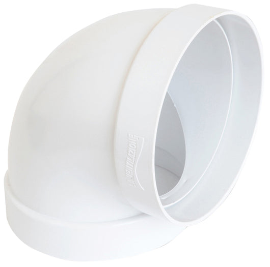 CURVA 90Â° PER AERAZIONE CANALIZZATA ÃE¸ mm. 100, col. Bianco