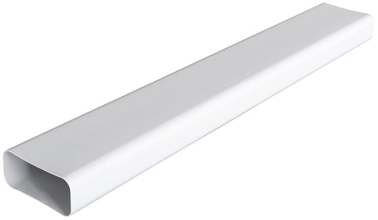 TUBO RETTANGOLARE PER AERAZIONE CANALIZZATA mm. 120x60, mt.1 col. Bianco