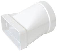 GIUNTO ORIZZONTALE F/F PER AERAZIONE CANALIZZATA mm. 100/120X60, col. Bianco